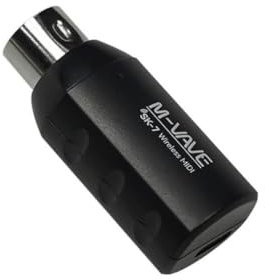 M-VAVE SK7 - Adaptador MIDI inalámbrico, interfaz de entrada/salida MIDI DIN5 con Bluetooth 5.0 para teclados, sintetizadores y controladores – Latencia ultrabaja, compatible con iOS/Android/Windows