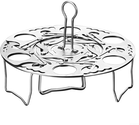 Trayneel Verstellbarer Edelstahl-Dampfkorb für Gemüse, Dampfgarer, erweiterbar, zusammenklappbar, 18,8 cm bis 26,5 cm, für Schnellkochtöpfe und Töpfe, spülmaschinenfest, kühlend