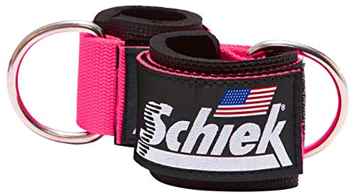 Schiek Sports Model 1700 gepolsterte Neopren-Knöchelriemen – Knöchel-Kabelbefestigungen für Fitnessstudio – bequeme Passform Knöchelriemen