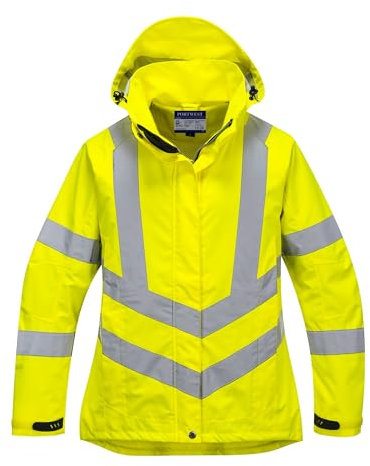Portwest Atmungsaktive Warnschutzjacke für Damen, Größe: L, Farbe: Gelb, LW70YERL