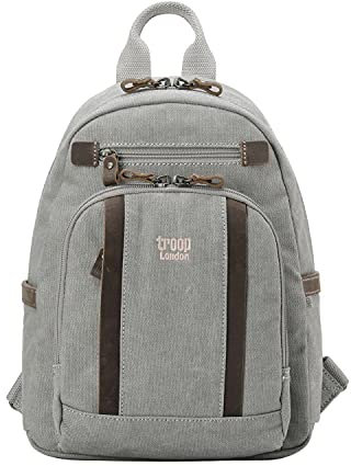 TRP0255 Troop London Rucksack aus Segeltuch, klein, aschgrau, M