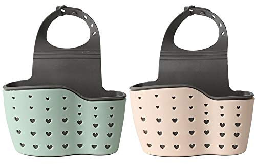 Youery 2pcs éponge à Savon égouttoir Panier Suspendu,évier étagère de Rangement Suspendue pour la Finition et Le Drainage des éponges de Cuisine épurateurs brosses à Savon Accessoires de Lavage