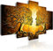 murando - Tableau décoratif nature 225x112,5 cm - Impression sur toile colorée - Décoration murale - Brun romantique baiser amour arbres plantes nature artistique b-A-0341-b-m