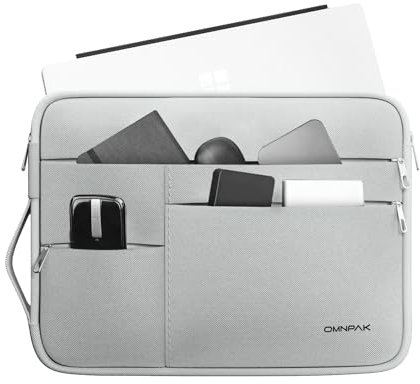 Omnpak Laptop Tasche Hülle 13-Zoll für Surface Pro 12/11/10/9/8/7/X, Laptoptasche Schutztasche mit Seitlicher Trageriemen, Wasserabweisende Laptop Tragetasche