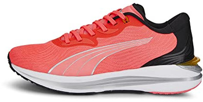 PUMA Damen Electrify Nitro 2 WNS Laufschuh Sunset Glow Black-Metallic Silver 38.5 EU