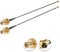Vecys 2PCS U.F.L1 vers SMA Femelle Câble Coaxial Faible Perte 6 /15CM U.F.L1 1.13mm Mini-Coaxial Pigtail Cable pour Routeurs Sans Fil Mini PCIE Network Cards PCI Wi-Fi WAN Repeater