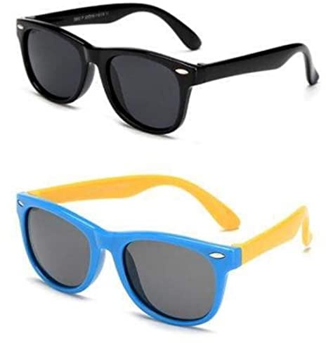 Boolavard Kids Polarized Sunglasses Rubber Flexible Shades for Girls Boys Age 3-12