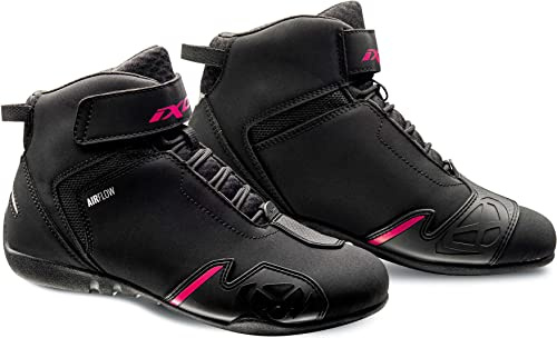 Ixon Gambler Scarpe Moto Donna (Black/Pink,37)