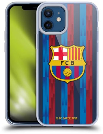 Head Case Designs Licenciado Oficialmente FC Barcelona Home 2022/23 Crest Kit Caso Funda de Gel Suave Compatible con Apple iPhone 12 / iPhone 12 Pro