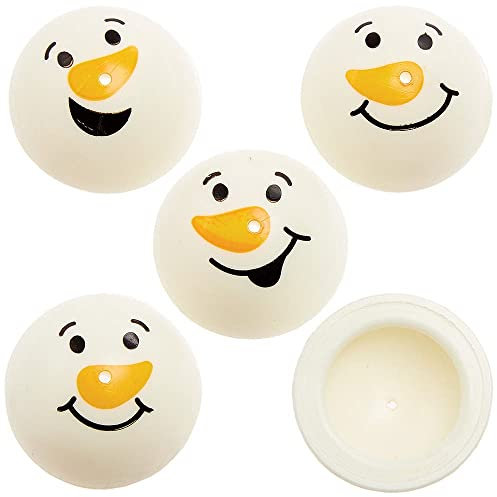 Baker Ross Jouets Sauteurs Enfant motif Bonhomme de Neige - Lot de 12, Jeux pour les Enfants (FX426)