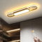 Oninio Moderne LED Deckenleuchte Dimmbar Deckenlampe mit Fernbedienung 70cm Deckenleuchte für Wohnzimmer, Küche, Esszimmer, Schlafzimmer 40W (Gold)