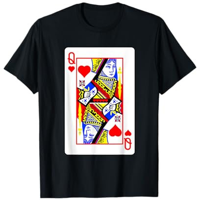 Herzdamen Poker Kartenspiele Spielkarten Black Jack T-Shirt