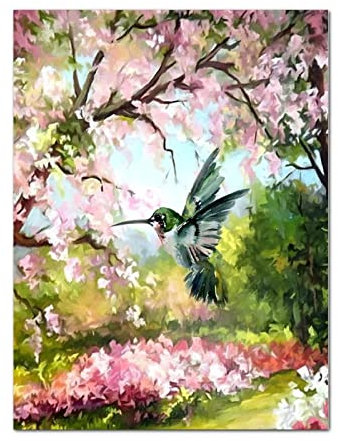 Panneau en bois avec fleurs de cerisier - Décoration murale vintage à suspendre pour grand-père, papa, petit ami, enseignant - 40,6 x 30,5 cm