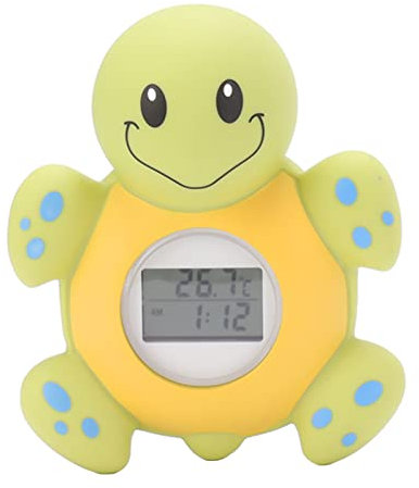 Baby-Badethermometer Intelligentes Cartoon-niedliches Schildkröten-Baby-Wasserthermometer, Multifunktionales Badezimmer-Wasserthermometer