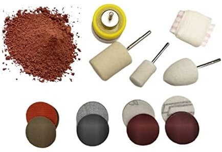 LSMIITTH Glas Polier, Auto Kratzer Entferner für Uhr, Glasscheibe, Windschutzscheibe, Fenster, Bildschirm Kratzer Reparatur Kit