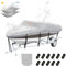 VEVOR Bootspersenning Abdeckplane Bootsplane, 701–731 cm Persenning Schlauchboot 600D Oxford-Gewebe Bootspersenning Abdeckung mit Aufbewahrungstasche 435 x 300 mm, Angelboot Bootsabdeckplane Grau