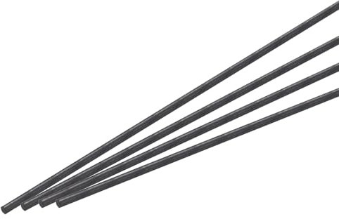 QUARKZMAN Barre en Fibre de Carbone, Tige de Carbone de 2 mm x 100 mm pour avion RC, Bricolage, Cerf-Volant, Tube d'Aile de Quadricoptère, Réparation de Bras, Lot de 36