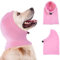 Katzinst Hunde-Schlauchschal für Den Hals und Ohrenwärmer für Hunde, Ohrenschützer, Angstlinderung und Beruhigung von Hundeohren, Warmer Winter-Haustier-Schlauchschal, Reduziert Lärm,Rosa,L