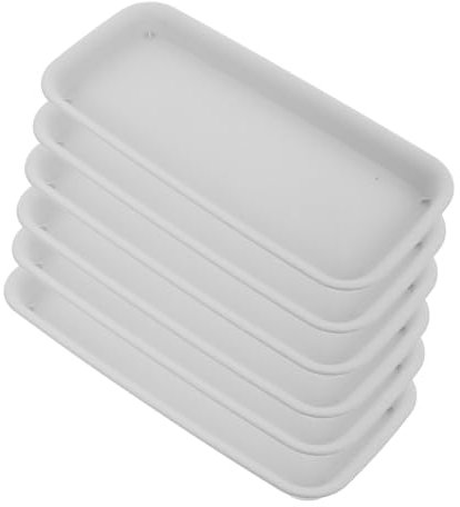 KITANDOVE 6er Set Pflanzuntersetzer Aus Langlebige Blumentopf Paletten Rechteckige Wassertropfschalen Für Blumentöpfe x