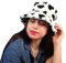 MILAKOO Winter Fuzzy Bucket Hat Cute Lovely Plüsch Pelz Fischer Cap Herz Patterned Dicke Warme Mütze für Frauen Schwarz