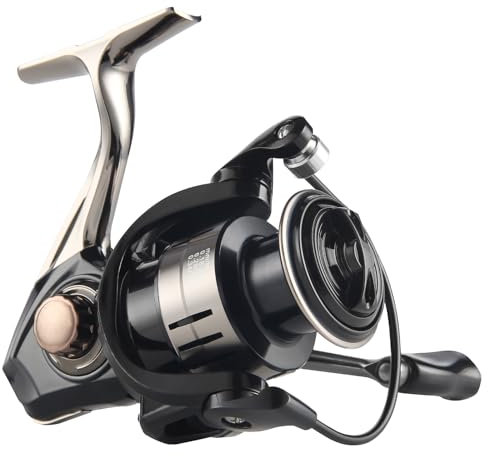 HAUT TON Big Game Surf Spinn-Angelrolle 8000/12000, 20 kg Zugkraft, spielfreie Lager, Metallrollensitz, Zinklegierung Getriebe für Salzwasser, Inshore- und Offshore-Angeln (BG7000)