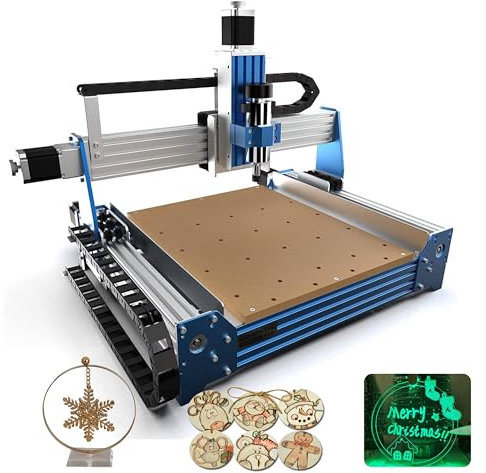 SainSmart CNC-Fräsmaschine 4030 PROVerXL, Unterstützt WiFi-Modul, Upgrade 3-Achsen-Graviermaschine, GRBL-gesteuert, Arbeitsbereich 400 x 300 x 110 mm, zum Gravieren, Schneiden von Metall, MDF, Acryl