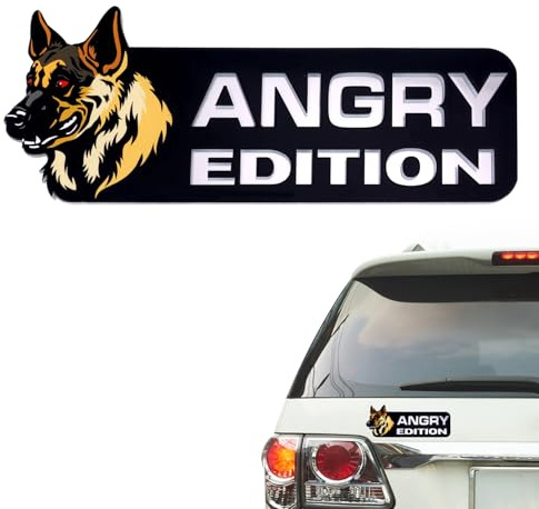 Hunde Auto Abzeichen, 3D Wasserfest Auto-Emblem zum Schneiden Deutscher Schäferhund Autoaufkleber Stoßstangen Aufkleber Auto für Die Außendekoration von Auto und LKW