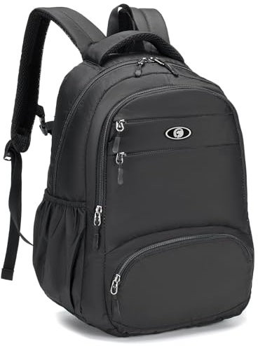 SPAHER Bagage Cabine 40x30x15 Air France British Airways Sac à Dos Voyage Cabine Avion Sac a Dos Loisir Cartable College Backpack Bagage à Main Petit Sac à Dos Ecole Randonnee Femme Homme Noir
