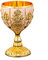 URPIZY Coupe dorée antique - Verre à vin vintage de style médiéval - Gobelet à vin en métal pour cuisine, maison bar et décoration de fête, pour mariages et occasions spéciales (C)