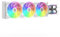 SIMPLETEK - Dissipatore a Liquido CPU 360mm RGB | LGA 1700 2066 2011 1366 1200 115X AM5 AM4 AM3 AM2 AM2+ FM1 TR4 | Bianco | Per Gaming e Overclocking