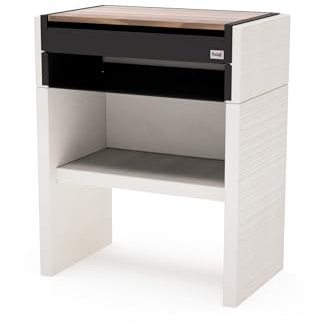 MAESTRO FERRETERO TUOZI - VENIT Flex 0 Supporto 78 per Barbecue da lavoro prefabbricato (Bianco - 78 x 47 x 47 cm) - Uso esterno