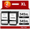 PG 545 XL Schwarz Druckerpatronen Ersatz für Canon 545 XL 545XL PG545 Patronen Multipack für Canon TS3350 MX495 TS3450 TS3355 TR4550 TR4551 TS3351 MG2555S MG2450 MG2950 TS3355 IP2850, 2 Black