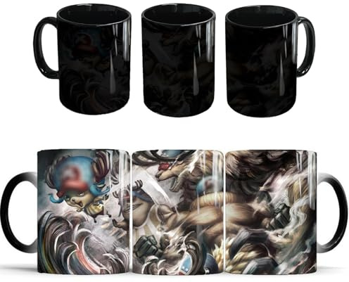 Chopper Anime Coffee Mug, Creative Ceramic Mug, Hot Water Discoloration Creative Mug, Gift Cup for Birthdays, Christmas, New Year and Thanksgiving