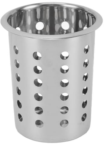 Aoaoy Stainless Steel Knife Fork and Chopsticks with a Large Capacity, Kitchen Utensil Holder, Table Hardware Storage Organizer for Worktops (With Holes)