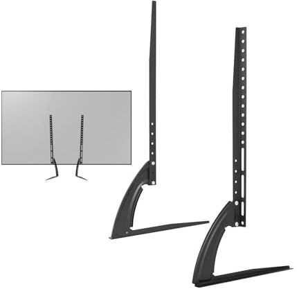 Deinungen Universal Table Top TV Stand Pedestal for 32-70 inch LCD/LED/Plasma TVs, Max 35kg,Hole Pitch Within 500mm(H),Replacement TV Stand Legs for Screen