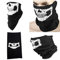DP Design Bandana Halswärmer unter Helm Totenkopf für Motorrad Softair Ski Fahrrad Ghost Skull, Schwarz , Einheitsgröße