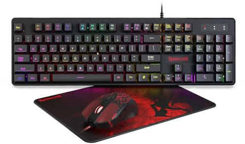 Redragon S107 PC Gaming Tastatur und Maus Combo