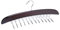 Percha de Madera para 24 Corbatas, Colgador para Corbatas y Cinturones, Organizador de armario(Dark Red)