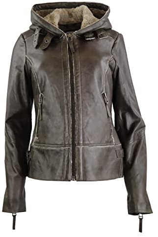 Lederjacke Julia Damen Fellfütterung aus Lammleder