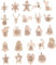 BESPORTBLE Adventskalender Anhänger Zahlen Holzanhänger Weihnachten Countdown Kalender 1 Bis Weihnachtsanhänger 24pcs Weihnachtsbaum Anhänger Christbaumschmuck Weihnachtsdeko Neujahr