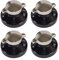 Ufixt Compatible Black Silver Replacement Oven Cooker Hob Control Fits Diplomat Pack of 4