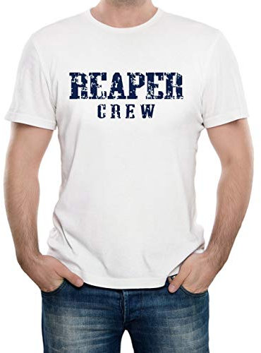 Herren Reaper Crew T-Shirt (Weiß, 4XL)