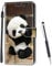 MadBee Kompatibel mit Samsung Galaxy J5 2016 / J510 Hülle, Leder Handyhülle Tasche Schutzhülle Brieftasche Klapphülle Ständer und Kartensteckplätze Hülle für Samsung Galaxy J5 2016 (Panda)