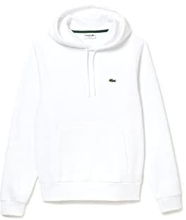Lacoste Sh9623, Felpa Uomo, Bianco, XL