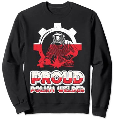 Poland Flag Proud Polish Welder Sweatshirt