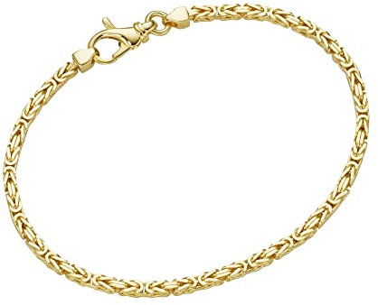 Luigi Merano Armband Königskette, Massiv, Gold 585 Gold, 19 Cm 585 Gelbgold