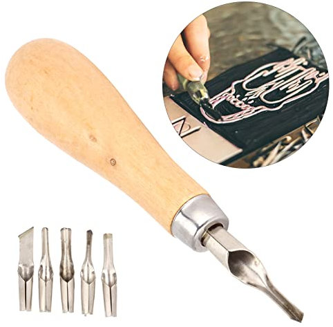 HEEPDD Engraving knife, long service life Practical useful High hardness linoleum cutter for rubber for lino wood for soft wood