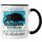 Trendation - Jäger Geschenk Tasse Wildschwein Liebhaber Geschenkidee Lustiger Spruch (Schwarz)