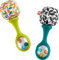 Fisher-Price Rattle 'n Rock Maracas für Neugeborene, 2 weiche Musikinstrumente für Entwicklungsspiele, Babys ab 3 Monaten, neutrale Farben