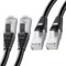 Cable Matters Paquete de 2, 40 Gbps blindado corto cable Ethernet Cat 8 de 1,5m en negro (2000 MHz Categoría 8 Cable Ethernet, Cable red Cat 8, Cable gaming para Ethernet, Cable Cat 8) - 1,5 m